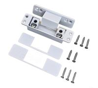 Two Dimensional Invisible Hinge for Cabinets Crafted from Aluminum for Performance (White)