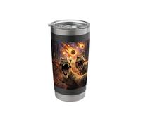 Two Dinosaurs Selfie Meteor Stainless Steel Insulated Tumbler