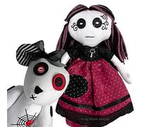 Two Discounted Halloween Sewing Patterns. Gothic Teddy Bear & Creepy-Cute Rag Doll. Handmade Stuffed Animal Soft Toys & Easy Photo-Tutorial Instructions. Free Post by MY FABRIC HEAVEN