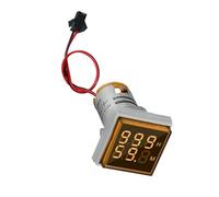 Two Display Square Hour Meter Precisions Timing LED High Brightness Counter For Power Communication & Machinery Double Display Timer