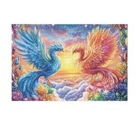 Two Divine Birds in Starry Clouds 1000 Piece Pack Classic Jigsaw Puzzle Couple Puzzle Partners Ultra Difficult Wall Decor Easter New Year Cardboard 1000 PCS