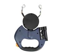 Two Dog Reflective Retractable Pet Leashes Convenient Hook Untangle