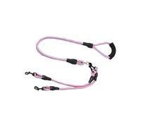 Two Dog Rope 360-Degree Rotating Ergonomic Handle Anti-Twist | Walking Dog Rope for Two Pets Small Medium Large Breeds Pet Animals for Walking, Running, Hiking, Beach, Backyard,