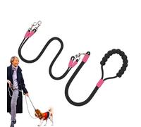 Two Dog Rope, Double Dog Lead for Pets - Adjustable Length Pet Safety Equipment Anti-Twist for Camping, Hiking, Garden