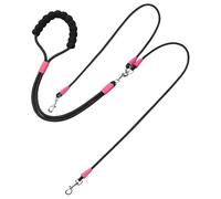 Two Dog Strap Rope, 180cm Nylon Pet Strap with Adjustable Length and Heavy-Duty Metal Hardware, Outdoor Tool for Walking, Running, Training