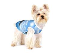 Two Dolphins,Cotton Sleeveless Pet T-Shirt Soft Stretchy Puppy Breathable Vest,S