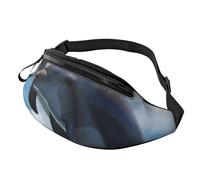 Two Dolphins Printed Personalized Waist Bag, Lightweight and Versatile Crossbody Bag for Everyday and Outdoor Adventures