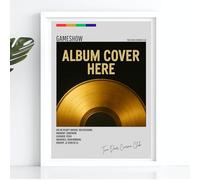 Two Door Cinema Club Gameshow Tracklist Tour Concert Album Music A3 Wall Art Print - Unframed Poster Concert Festival Glossy Artwork Unique Home Décor Gift Bedroom Mancave Britpop Retro Grey