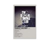 Two Door Cinema Club Tourist History Waterproof Poster Wall Decoration Living Room Bathroom Kitchen Multifunctional Modern Printing Easy to Clean Decorative Gifts 08x12inch(20x30cm) Unframe-style