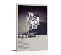Two Door Cinema Club Tourist History Waterproof Poster Wall Decoration Living Room Bathroom Kitchen Multifunctional Modern Printing Easy to Clean Decorative Gifts 20x30inch(50x75cm) Frame-style
