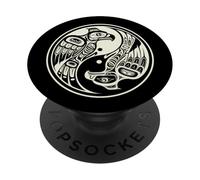 Two Eagles Pacific Northwest Native American Indian Style PopSockets Adhesive PopGrip