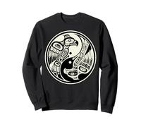 Two Eagles Pacific Northwest Native American Indian Style Sweatshirt