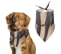Two Elephants Playing Printed Pet Scarf Polyester Triangle Scarf - One Size (27.6in X 11.8in)