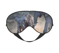 Two Elephants Playing Sleep Eye Mask Comfortable Eyes Hade for Sleeping,Light Blocking Sleep Mask with Adjustable Strap