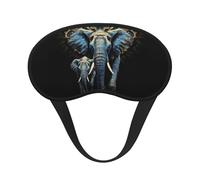 Two Elephants Sleep Mask for Side Sleeper Eye Mask for Sleeping Light Blocking Soft Breathable Sleep Eye Mask for Women Men Adjustable Elastic Strap Travel Nap Blackout Eye Shade Cover