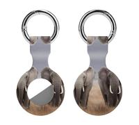 Two Elephants Walk Compatible with Airtag GPS Cases 1PCS
