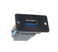Two Ended USB3.0 Flush Mount Connectors 5Gbps Charging Data Port Not Soldering Required For Computers Media Devices Black Panel Mount USB Port