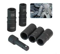 Two Ended Wheel Nut Cap Remover for Ford and For Land For Rover Slim Socket Design for 18.5mm and 19.5mm Tight Space Use (20.5-21.5mm sleeve)