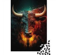 Two Faced Crypto Bull 1000 Piece Jigsaw Puzzle for Adults, 70x50cm/1000pcs, Relaxing Indoor Activity, Evening Leisure And Time at Home