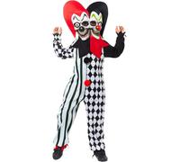 Two Faced Jester Clown Costume