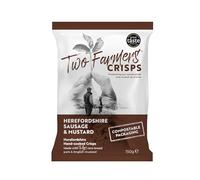 Two Farmers - Herefordshire Sausage & Mustard (24x40g), Gluten Free, Plastic Free Packaging