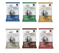 Two Farmers Crisps Mixed Selection Box -Lightly Salted, Salt & Cider Vinegar, Herefordshire Hop Cheese & Onion, Hereford Beef Bullshot, Sausage & Mustard, Woodland Mushroom & Wild Garlic, 12 x 150g