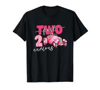 Two Fast 2 Curious 2nd Birthday Race Car Racing Lover Girls Value Graphic T-Shirt, Men, Black, L