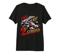 Two Fast 2 Curious Racing 2nd Birthday Two Fast Birthday Premium T-Shirt