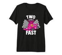 Two Fast 2nd Birthday Car Theme Premium T-Shirt
