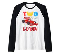 Two Fast G-Daddy of The Birthday Boy Racing Car Family Raglan Baseball Tee