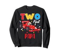 Two Fast Papa Of The Birthday Boy Racing Car Family Sweatshirt