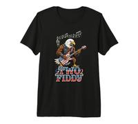 Two Fiddy 250th Anniversary Rock Eagle Guitar Patriot Premium T-Shirt