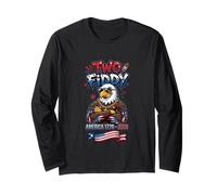 Two Fiddy Eagle 1776-2026 - Funny America 250th Anniversary Long Sleeve T-Shirt