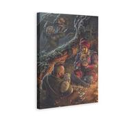 Two Fierce Duels by Anna Podedworna Home Motivational Wall Art Fitness Gym Theme Canvas Painting Canvas Wall Decorations Family Saying Quotes Painting Artwork Frame 8x12inchs(20x30cm)