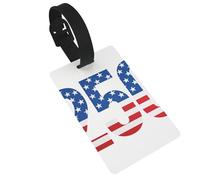 Two Fifty Stars Luggage Tags for Suitcases - Durable PVC ID Tags with Detachable Straps for Travel, Backpack, Golf Bag, Anti-Loss
