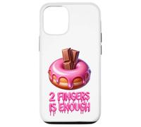 Two Fingers Is Enough Funny Donut Adult Novelty Hen Party Case for iPhone 12/12 Pro