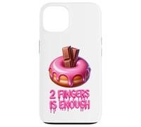 Two Fingers Is Enough Funny Donut Adult Novelty Hen Party Case for iPhone 13