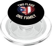 Two Flags One Family Puerto Rican Peruvian Roots PopSockets PopGrip for MagSafe