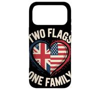 Two Flags One Family UK USA Heritage British Roots American Case for iPhone 17 Pro Max