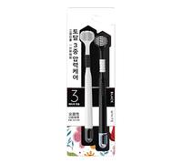 Two Flexible Brushes - Brushes for 3, 3 Brush for Adults, Flexible Brush with Flexible Bristles for Travel, Bedroom, V