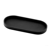 Two Flexible Silicone Trays with Drainage for Essential Oil Bottles and Small Items on Bathroom or Dressing Surfaces (A)