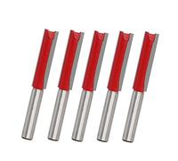 Two Flute Straight Router Bits， 5PCS 1/2" Worktop Router Cutter Bit Kitchen Worktop Router Cutter for Woodworking Groove Chisel bits - 12.7mm diameter Two Flute Carbide tips