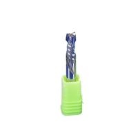 Two Flutes Compression Milling Cutter, Up & Down Cut Spiral End Mill for Wood, 10pcs Set, 3.175/4/5/6/8/10mm, Ideal for Router Tools, Length 38mm