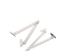 Two-Fold Folding Cabinet Door Trolley Display Rack, Thickened Cold Rolled Steel Construction with Brushed Silver Finish, 235mm Length × 9mm Width - 2-Pack