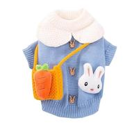 Two-Foot Knitted Pullover For Dogs And Cats, Thick And Warm Sweater, Rabbit And Carrot, Small And Medium Clothing, Autumn And Winter(XL)