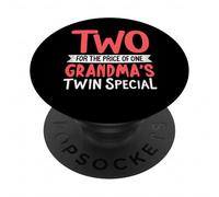 Two for the Price of One Grandma's Twin Special Twin Grandma PopSockets Adhesive PopGrip