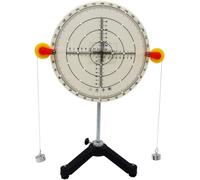 Two-force Balance Demonstrator - Disc & Long Wooden Board With Scale Physics Mechanics Model For Teaching Experiment