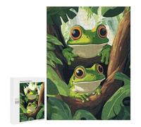 Two Frogs on A Branch, 500 PCS Challenging Puzzle for Adults, Winter Gift, for Screen-Free Relaxation at Home