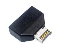 Two Front USB Port Adapter | Usb3-E 20p Converted to Idc 19p Adapter,Header Internal Motherboard Converter Extension for Cable Management Office Pc Computer Maintenance Data Transfer