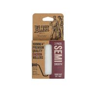 Two Fussy Blokes Dacron Semi Smooth Roller Refill Sleeves 4" (100mm) - 3 Pack